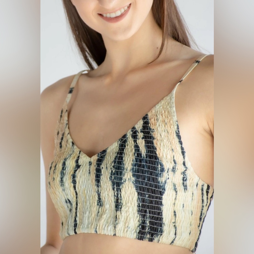 Lusana Lila Barlette XS NWT Lattice Tie Dye